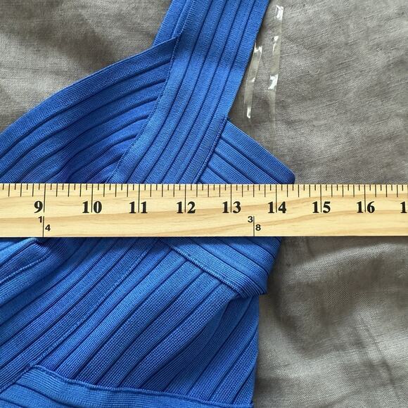 House of CB Bodycon Dress Sharna Cobalt Blue Cinch Waist Bandage Dress Medium - Picture 7 of 13